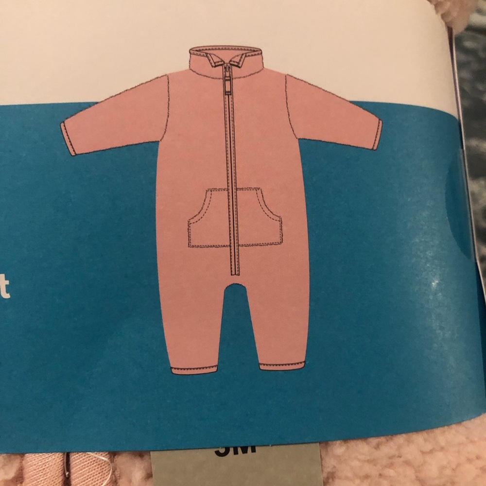 Carter's Pink Zip-Up 1-Piece Jumpsuit MicroFleece - Picture 3 of 7